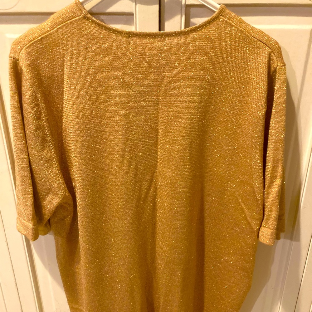 Gold casual sweater